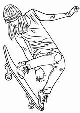 Girl Skateboarding coloring page  Free Printable Coloring Pages sketch template