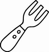 Kitchen Fork coloring page  Free Printable pages On Colooricom sketch template