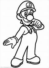 Super Mario Coloring Page Printable sketch template