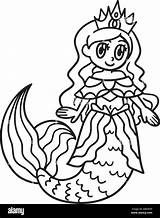 Mermaid Princess Coloring Pages sketch template