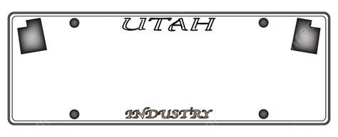 Utah License Plate License Isolated State Vector, License, Isolated ...