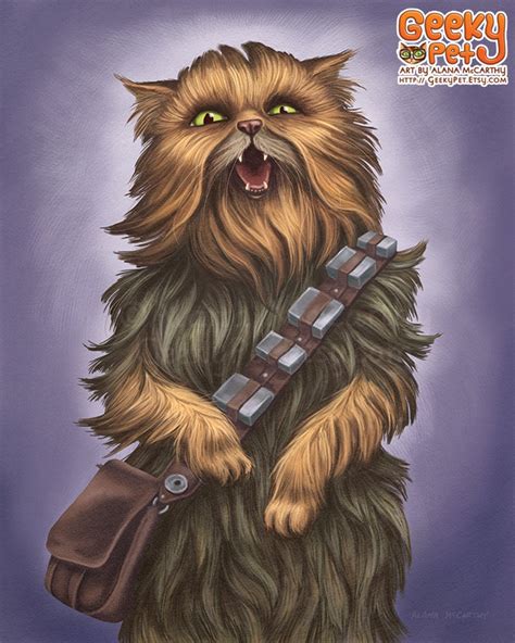 Chewy Cat 8x10 Art Print Chewy Cat Yelling Persian Long Haired Feline - Etsy