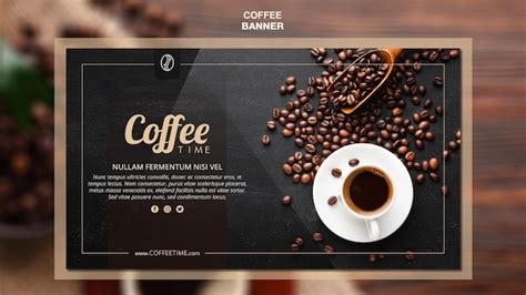 Free PSD | Coffee concept banner template