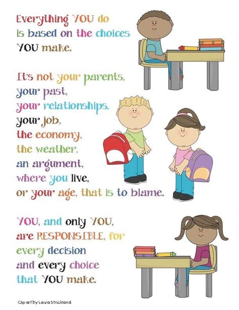 Responsibility Posters For Kids