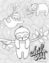 Sloth Coloring Pages sketch template
