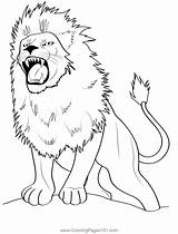 Nemean Lion 3 Coloring Page For Kids  Free Lions Printable sketch template
