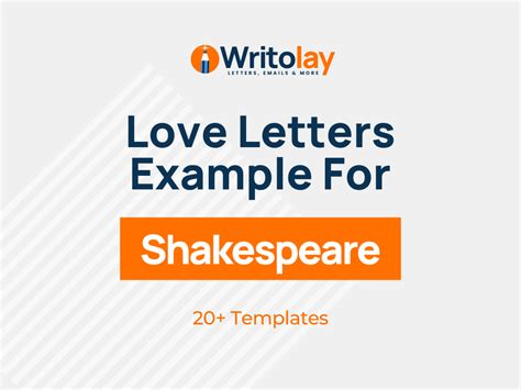 Shakespeare Love Letter: 4 Templates - Writolay