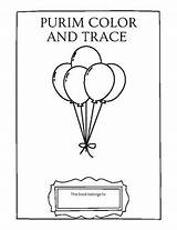 Purim Color And Trace Activity By Sense Of Adventure Store  TPT sketch template