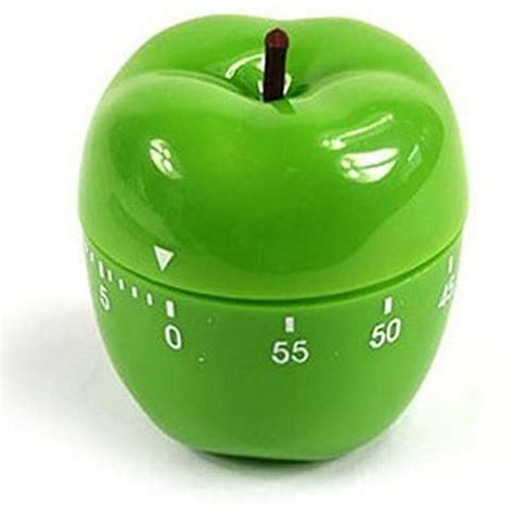 Selm Apple Mechanical Kitchen Timer,60 Minutes Fruit Vegetable Cartoon Timer Ringing Alarm ...