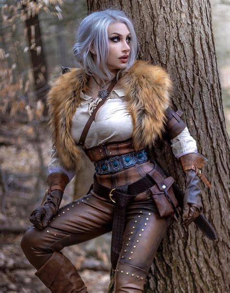 My Ciri cosplay (Witcher 3)! It was so cold out in the woods when I shot this that I ended up ...