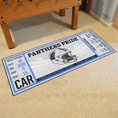 Fanmats | Carolina Panthers Ticket Runner