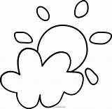 Cloudy Day Coloring Page  Free cloudy day For Kids sketch template