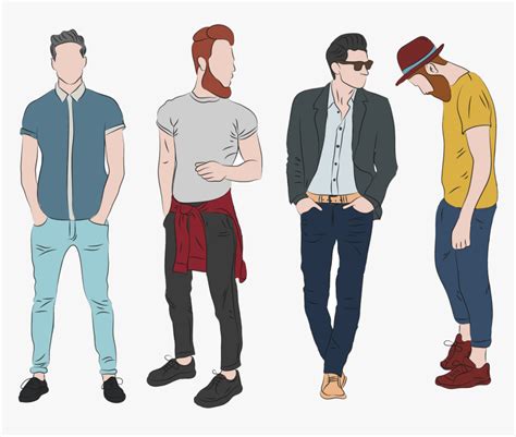 Fashion Men Illustration Design Clothing Formal Clipart - Men Clothes ...