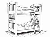 Bunk Bed Coloring Page For Adults  Free Printable Beds Home sketch template