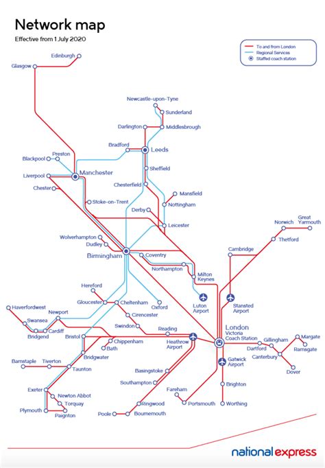 National Express Map from 1st July 2020 - Image, National Express ...