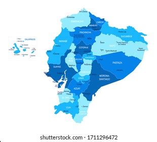 Ecuador Map Cities Regions Vector Illustration Stock Vector (Royalty Free) 1711296472 | Shutterstock