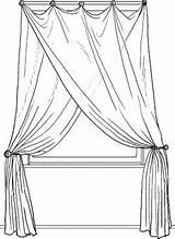 Curtain coloring pages To Download And Print For Free sketch template