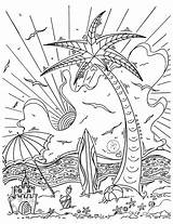 Tropical Island Coloring Pages At GetColoringscom  Free Printable sketch template
