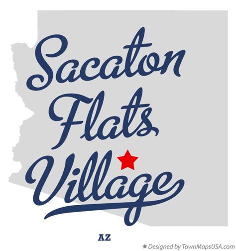 Map of Sacaton Flats Village, AZ, Arizona