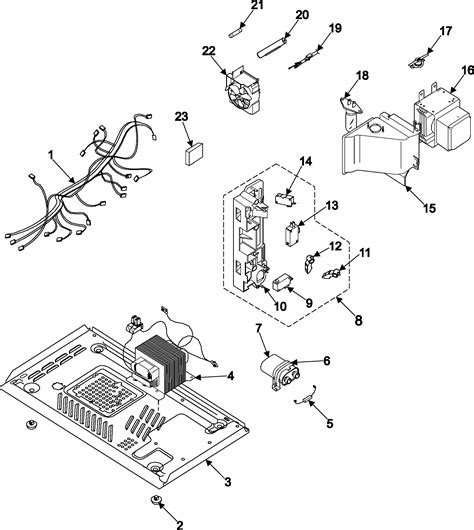 Samsung Microwave Door Part | Samsung Samsung microwave Internal ...