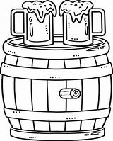 Beer Barrel Isolated Coloring Page For Kids 19979737 Vector Art At Vecteezy sketch template