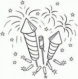Fireworks Coloring Pages PDF Ideas sketch template