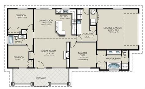 4 Bedroom Ranch House Floor Plans