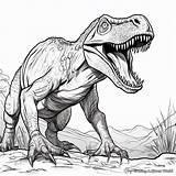 Dinosaurs Coloring Pages sketch template
