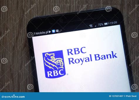 Royal Bank of Canada Logo Displayed on a Modern Smartphone Editorial ...