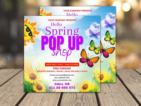 POP-UP SHOP Flyer D.I.Y Canva Pop Up Shop Flyer Template | Etsy