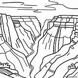 Majestic Grand Canyon Landscape Coloring Page  Pagescom sketch template