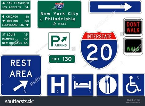 Vector Road Signs Stock Vector (Royalty Free) 5741026 | Shutterstock