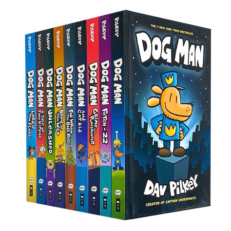 Dav Pilkey 10 Books Collection Set Adventures of Dog Man Series Inc Wo ...