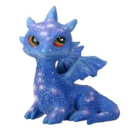 Saphir Baby Blue Sapphire Dragon Figurine Statuette Fairy Tale Fantasy Mythical - Walmart.com