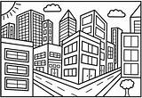 Edificio Básico De La Ciudad Para Colorear Imprimir E Dibujar  sketch template
