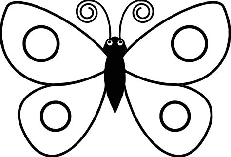 Simple Butterfly Drawing | Free download on ClipArtMag