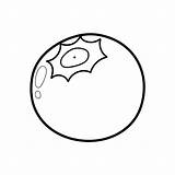Blueberry Coloring Page Printable Sketch sketch template