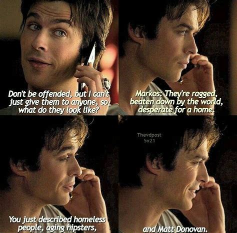 Ian Somerhalder as Damon Salvatore | Vampire diaries memes, Vampire diaries, Vampire diaries funny