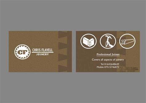 Business card design for a woodworking company | Business card design, Card design, Cards