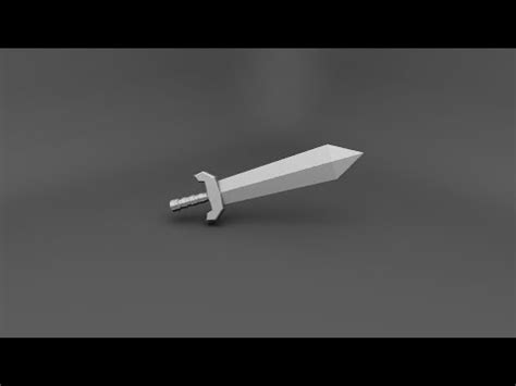 BLENDER - LOW POLY SWORD - YouTube