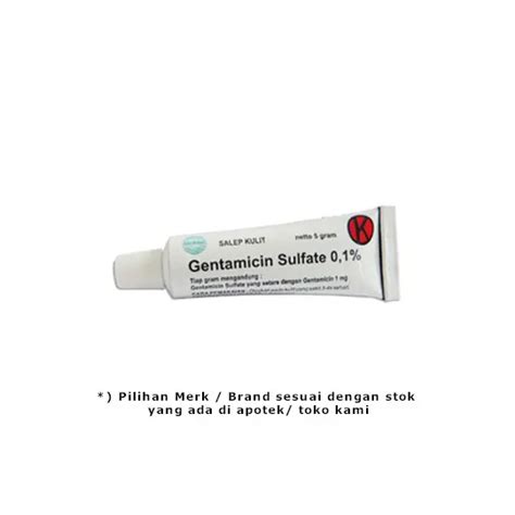 Beli Gentamicin Salep Kulit 0.1% 5 g di Halodoc - 1 Jam Sampai