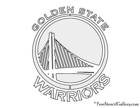 NBA Golden State Warriors Logo Stencil | Free Stencil Gallery