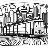 City Tram coloring Page  Download Print Or Color Online For Free sketch template