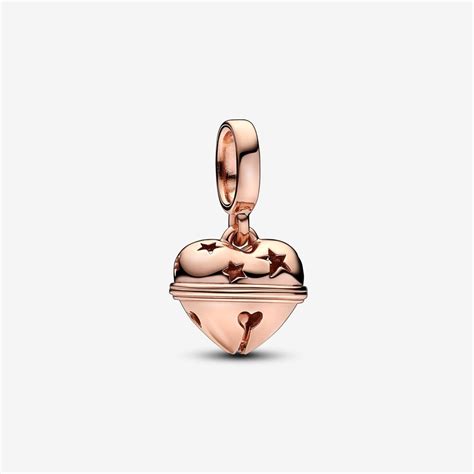 Festive Bell Dangle Charm | Rose gold plated | Pandora US