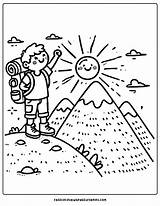 25 Hiking Coloring Pages  For Kids sketch template