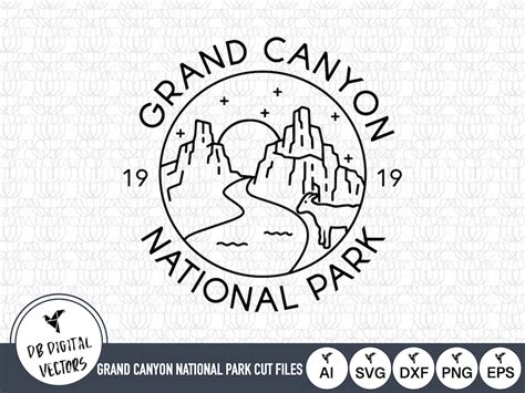 Grand Canyon National Park Outline SVG Files Grand Canyon National Park ...