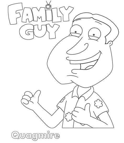 Family Guy Coloring Page - Free Printable Coloring Pages for Kids