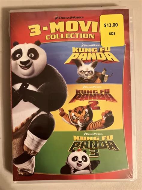 KUNG FU PANDA 3-Movie Collection ( + Bonus Disk) 4 DVD Disc Set - New & Sealed $9.99 - PicClick