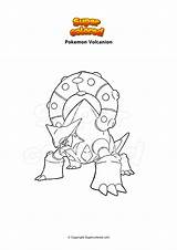 Coloriages Pokemon Volcanion Dessins Sketch Coloring Page sketch template
