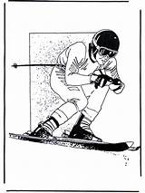Free coloring Pages skiing  Sports sketch template